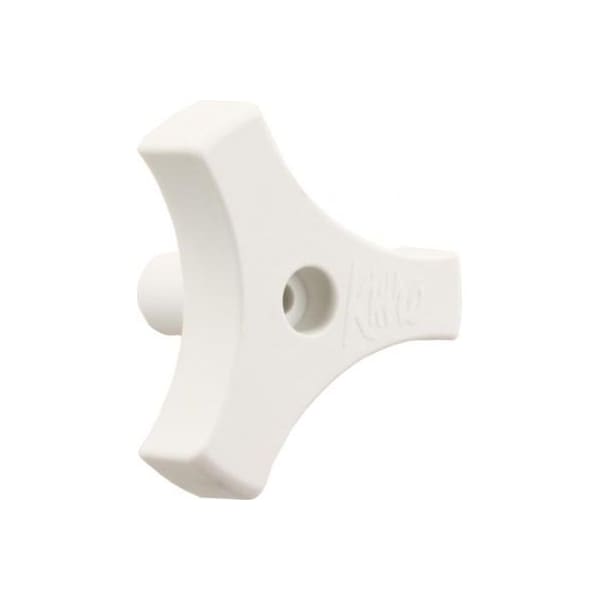 Jr Products 13/16IN TRI-LUG WINDOW KNOB, WHITE 20185 - main